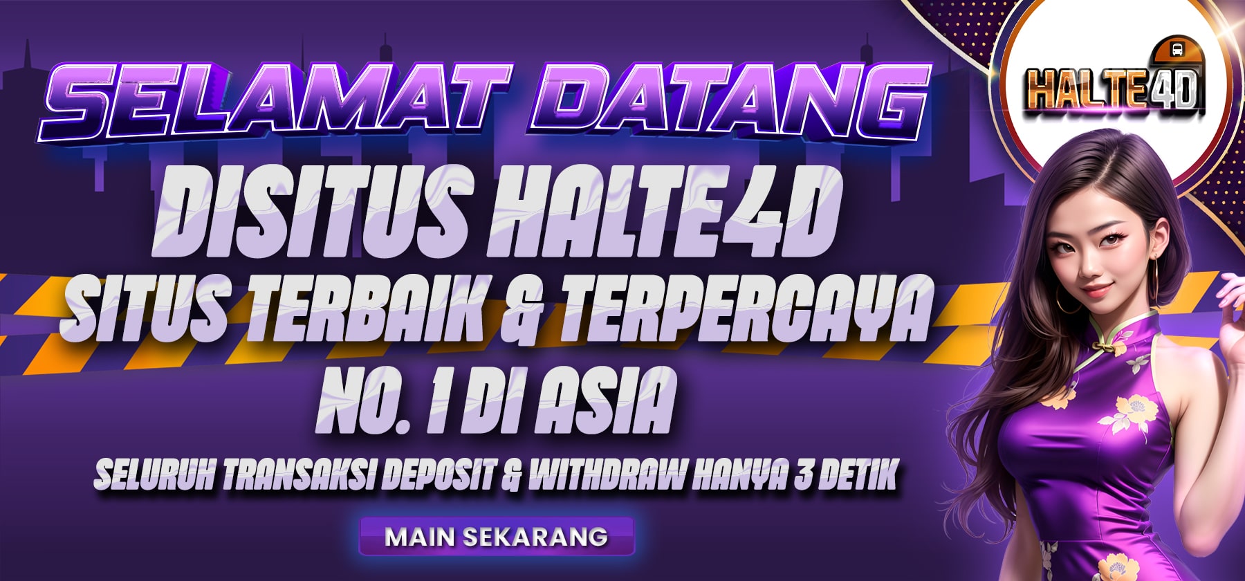 Banner selamat datang HALTE4D